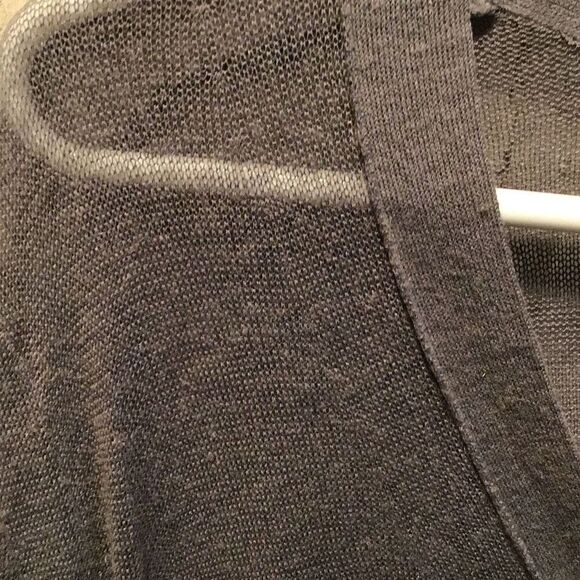 C  grey J Jill transparent gray sweater size small - Picture 2 of 5